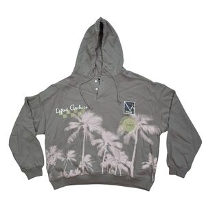 Lifted Anchors Henley Hoodie Wimbledon Tour Taupe | Size 2XL | Oversized NWT